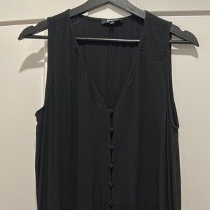 Madewell button front sleeveless dress